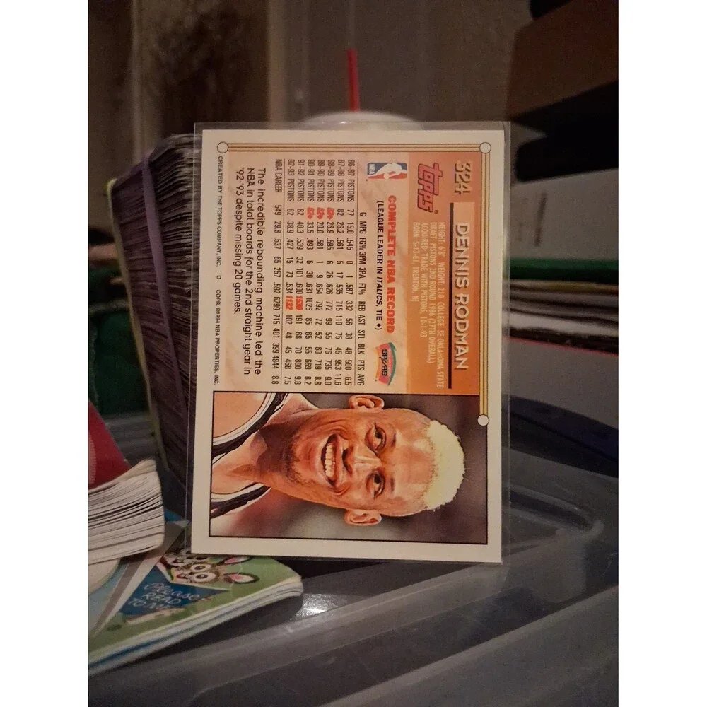 1993 Topps Gold Dennis Rodman #324